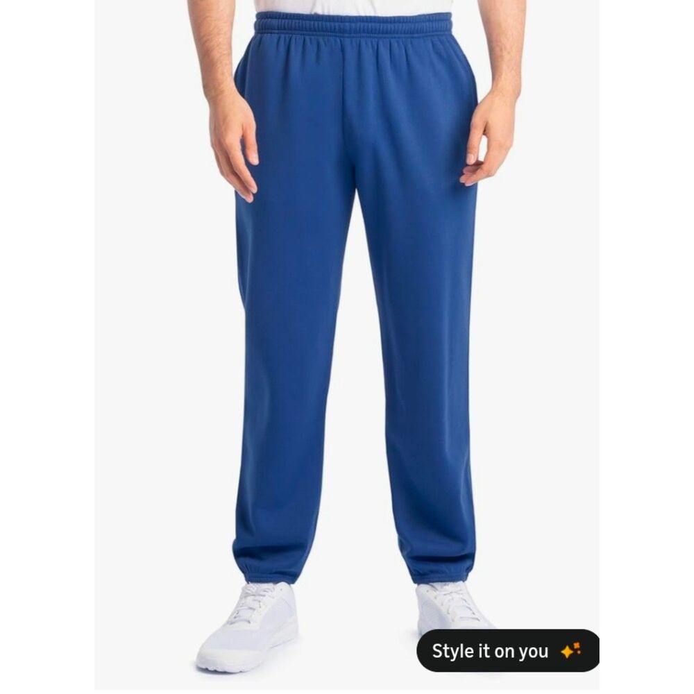 Blue sweat pants with Pockets size Large